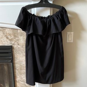 French Connection | Black Off The Shoulder Mini Dress